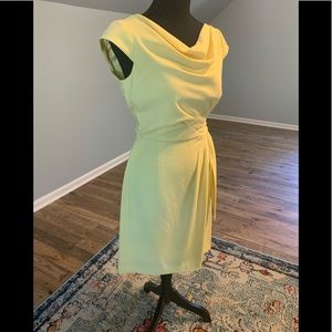 Tahari yellow dress. size 6